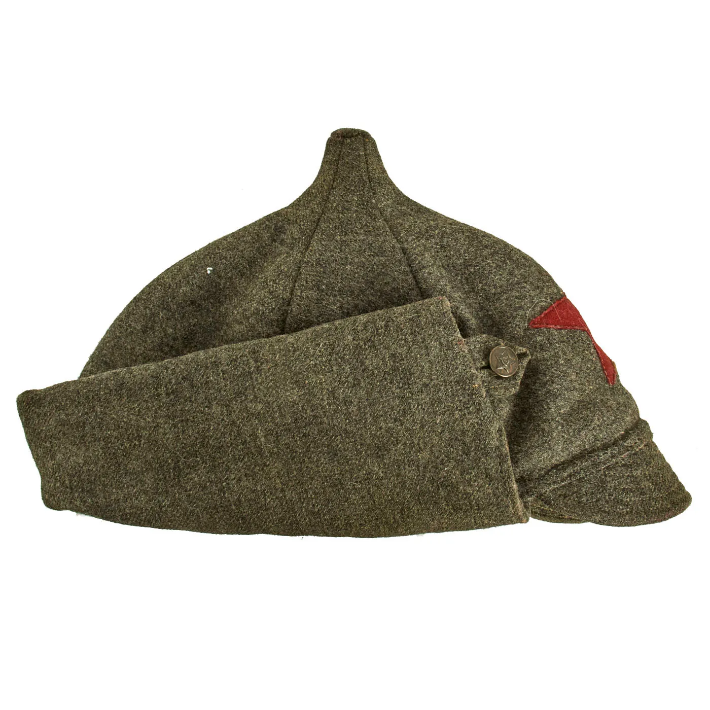 Original Soviet USSR Pre-WWII M36 Budenovka Infantry Winter Cap