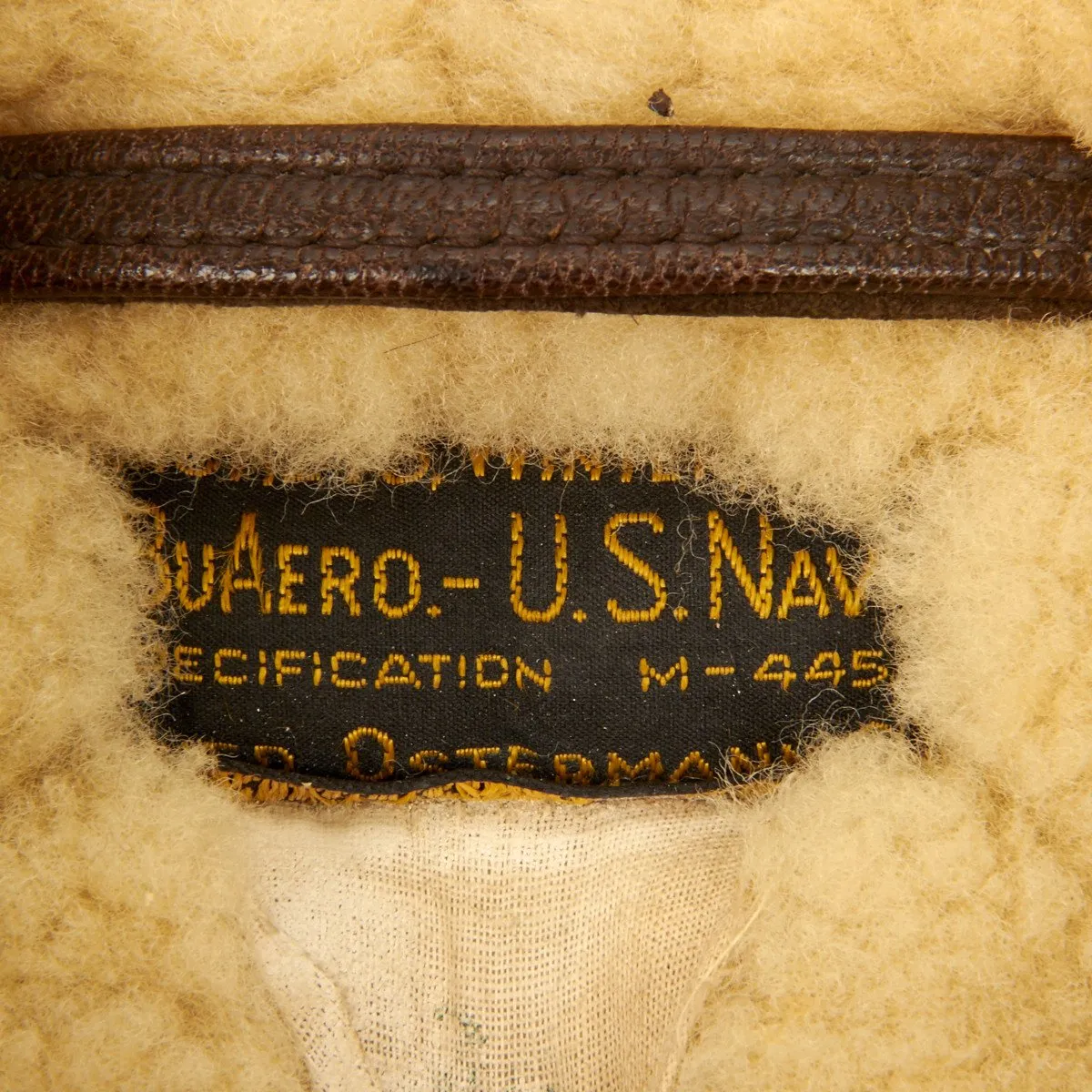 Original U.S. WWII Naval Aviator Sheepskin Winter Flight Uniform - Jacket M-445A & Trouser M-446A