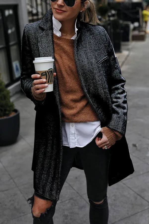 Outlook Button Down Textured Coat