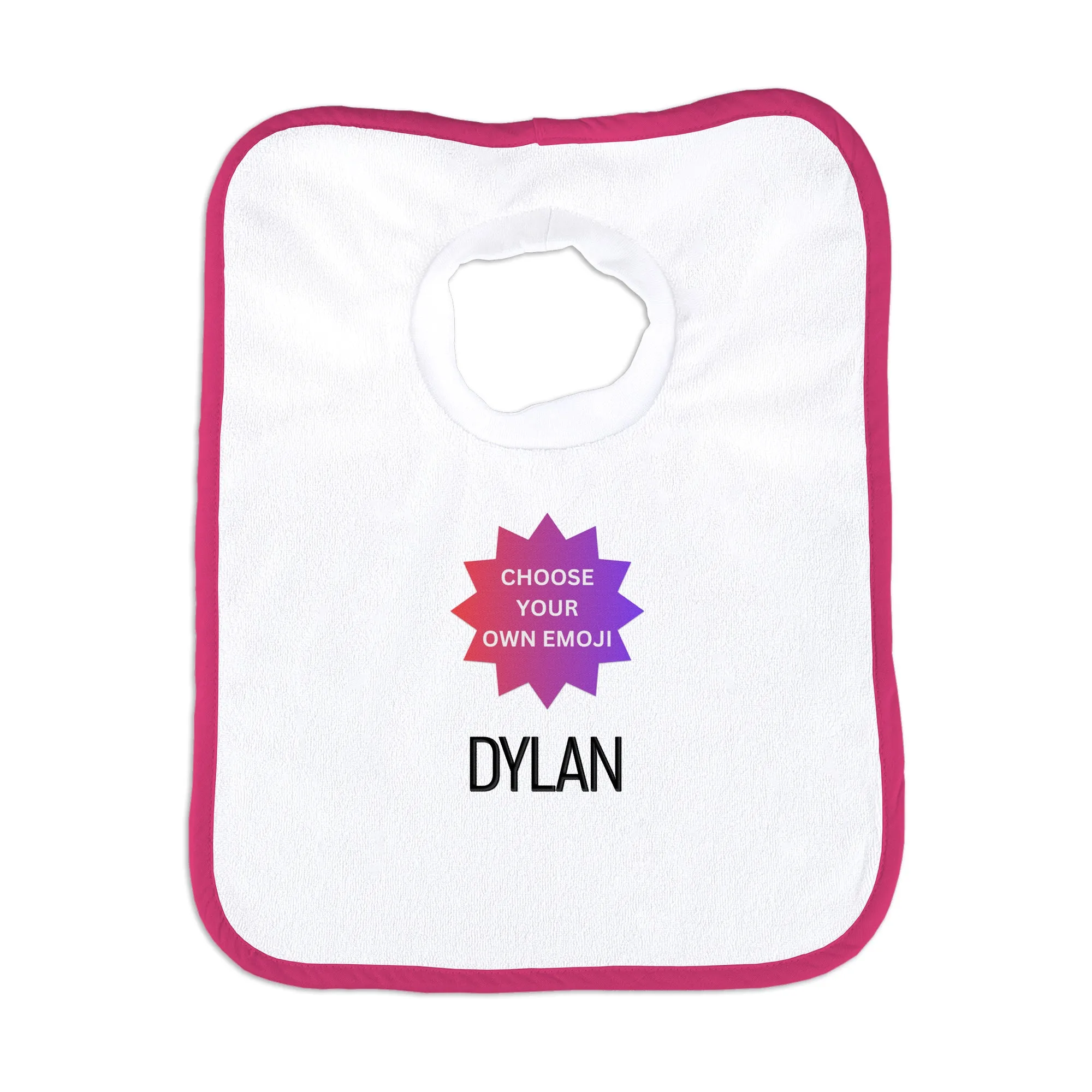 Personalized Choose Your Own Emoji Bib