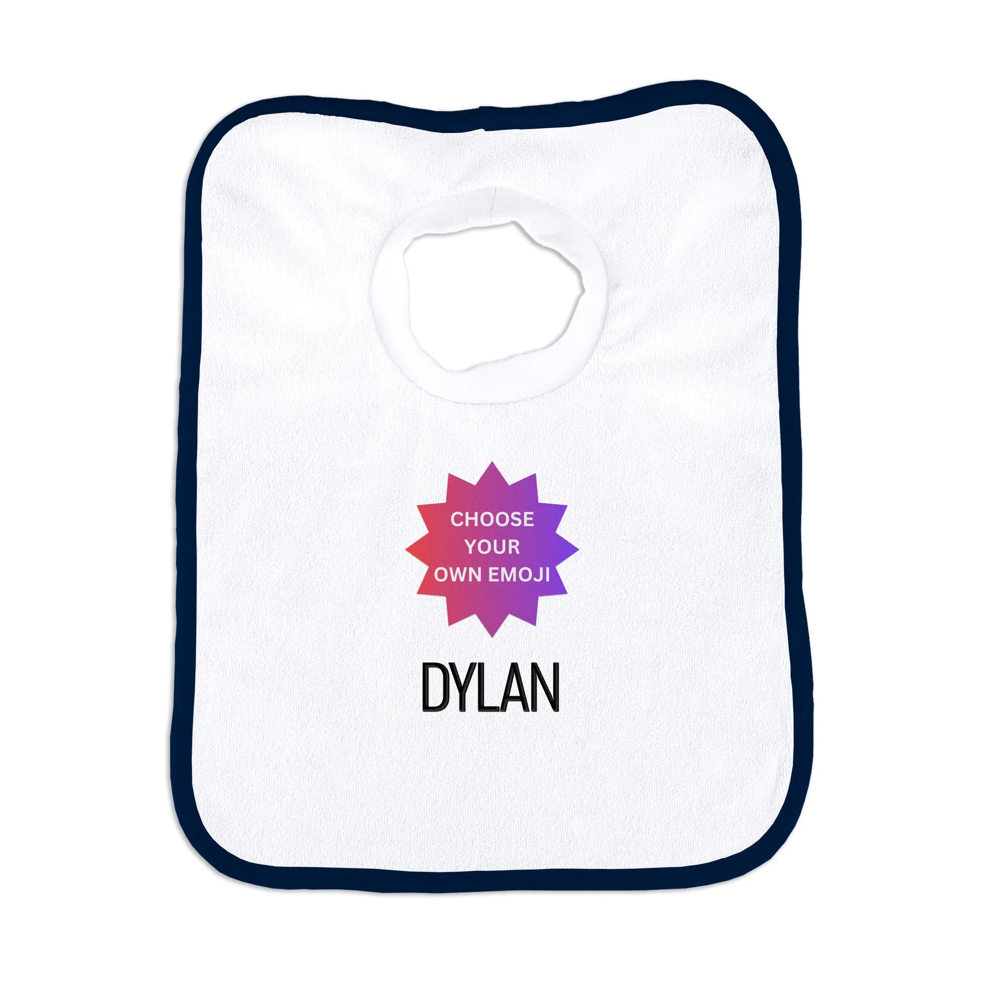 Personalized Choose Your Own Emoji Bib