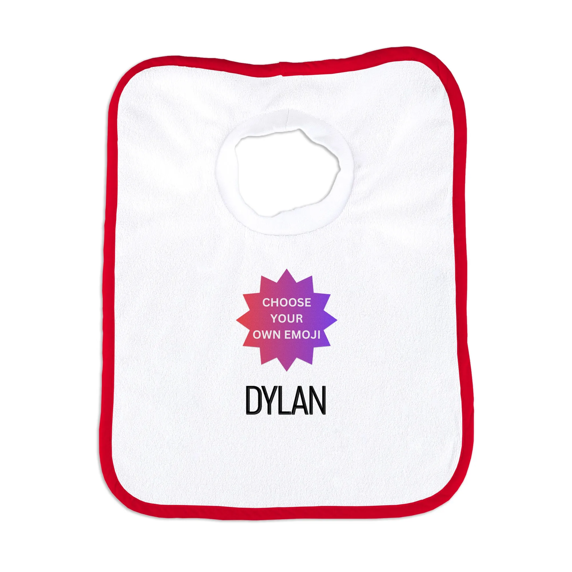 Personalized Choose Your Own Emoji Bib