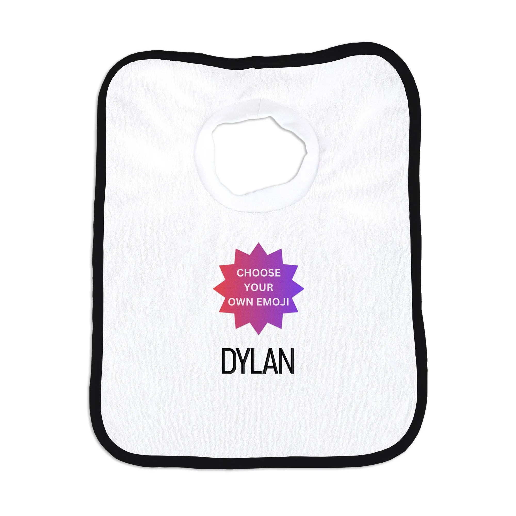 Personalized Choose Your Own Emoji Bib