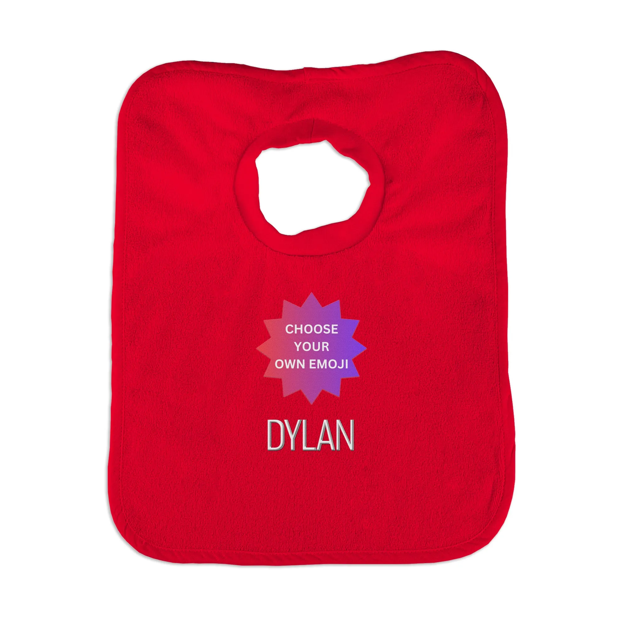 Personalized Choose Your Own Emoji Bib