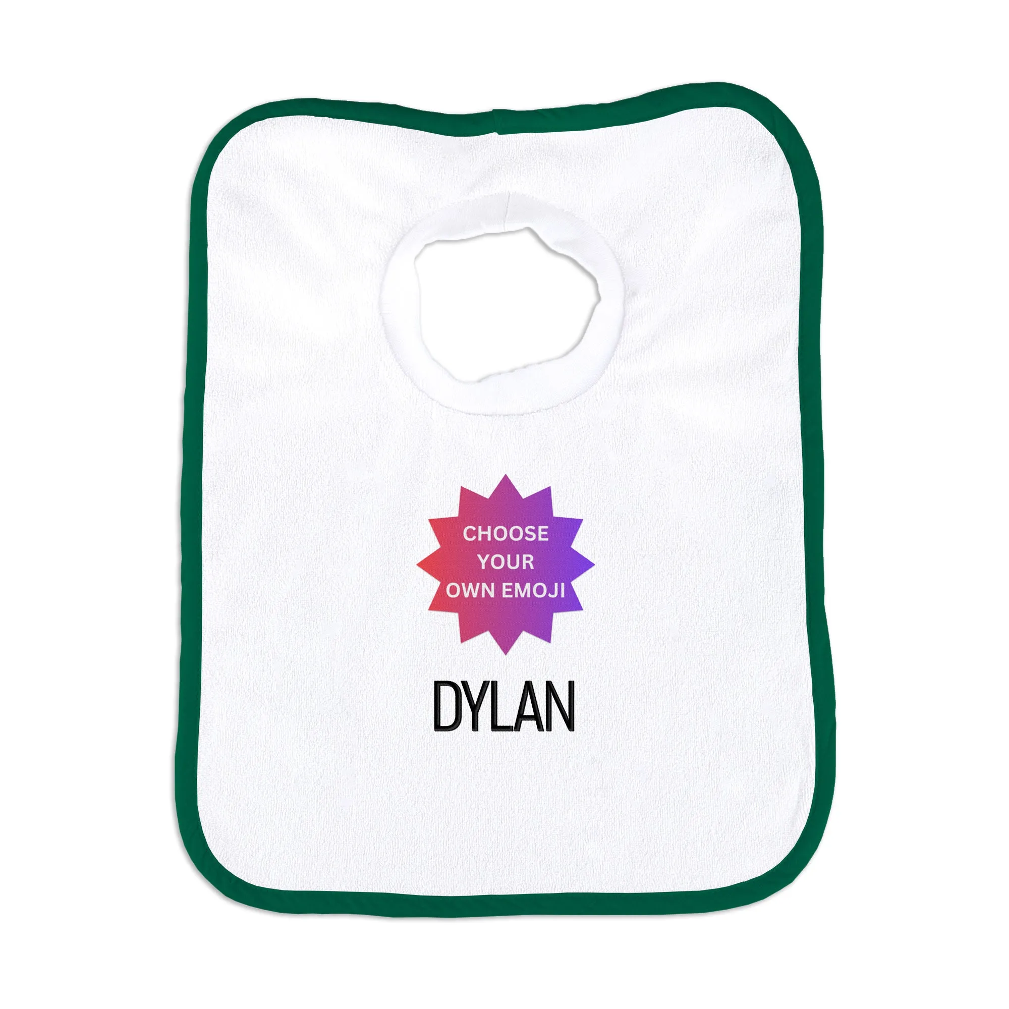 Personalized Choose Your Own Emoji Bib