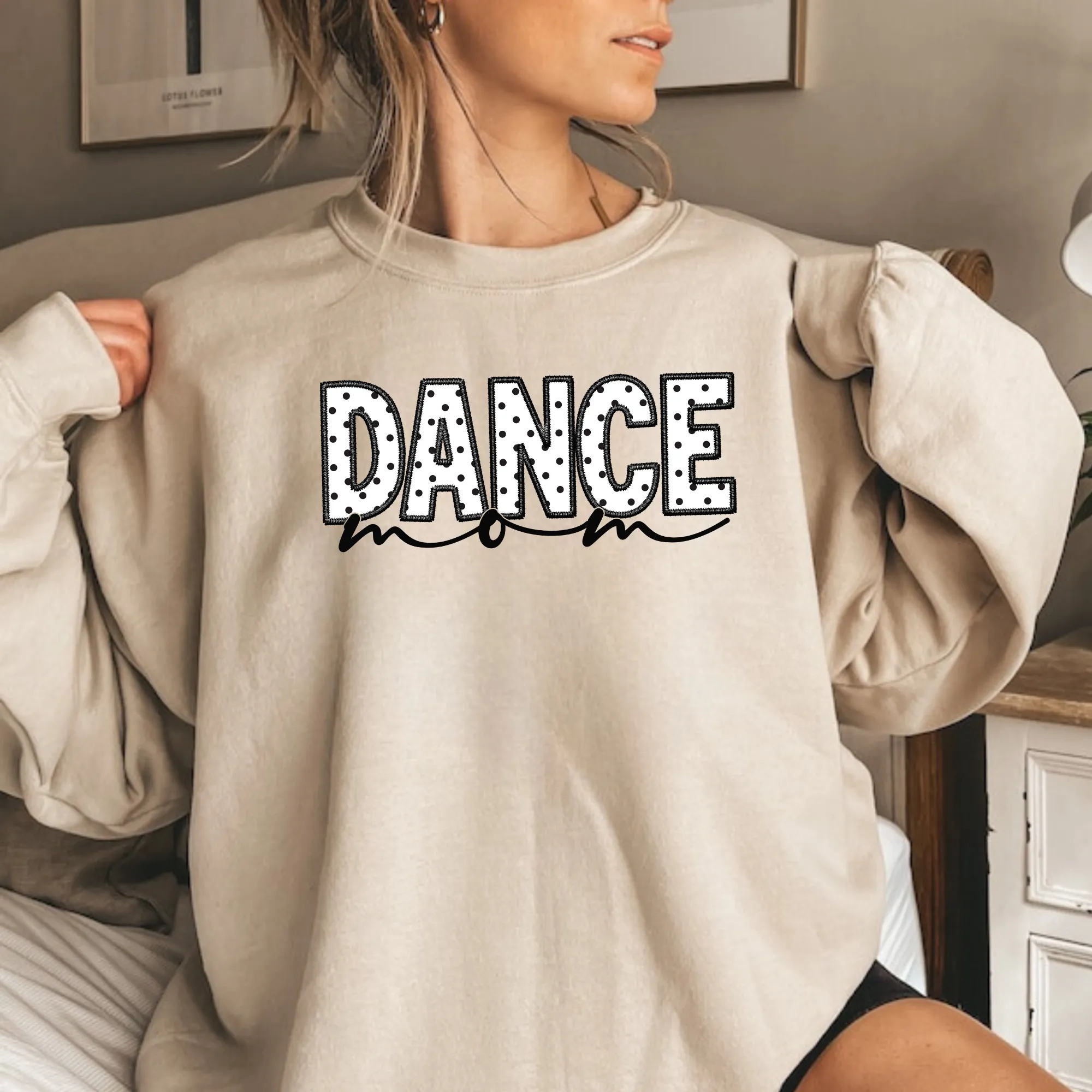 Polka Dot Dance Mom Sweatshirt