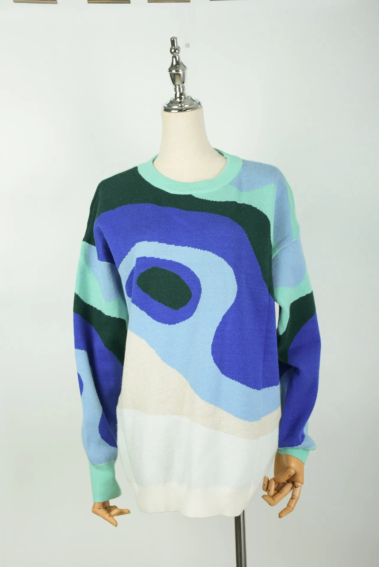 Pre Order:  Watercolor Swirls Knit Pullover