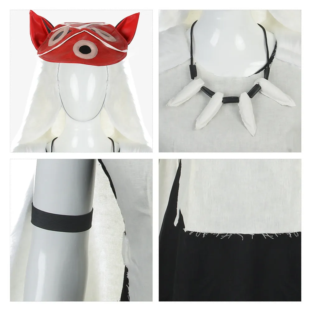 Princess Mononoke San Wolf Girl Cosplay Costume With Mask (S-L Ready to Ship)