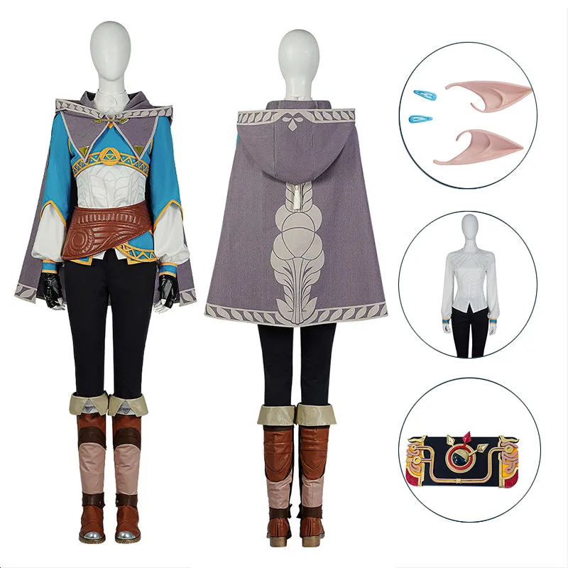 Princess Zelda Cosplay The Legend of Zelda: Tears of the Kingdom  Costume Elf Ear Outfit