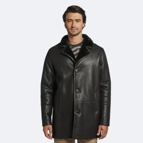 Rfx Leather: Best Winter Dark Oak Paolo Shearling Coat for Men