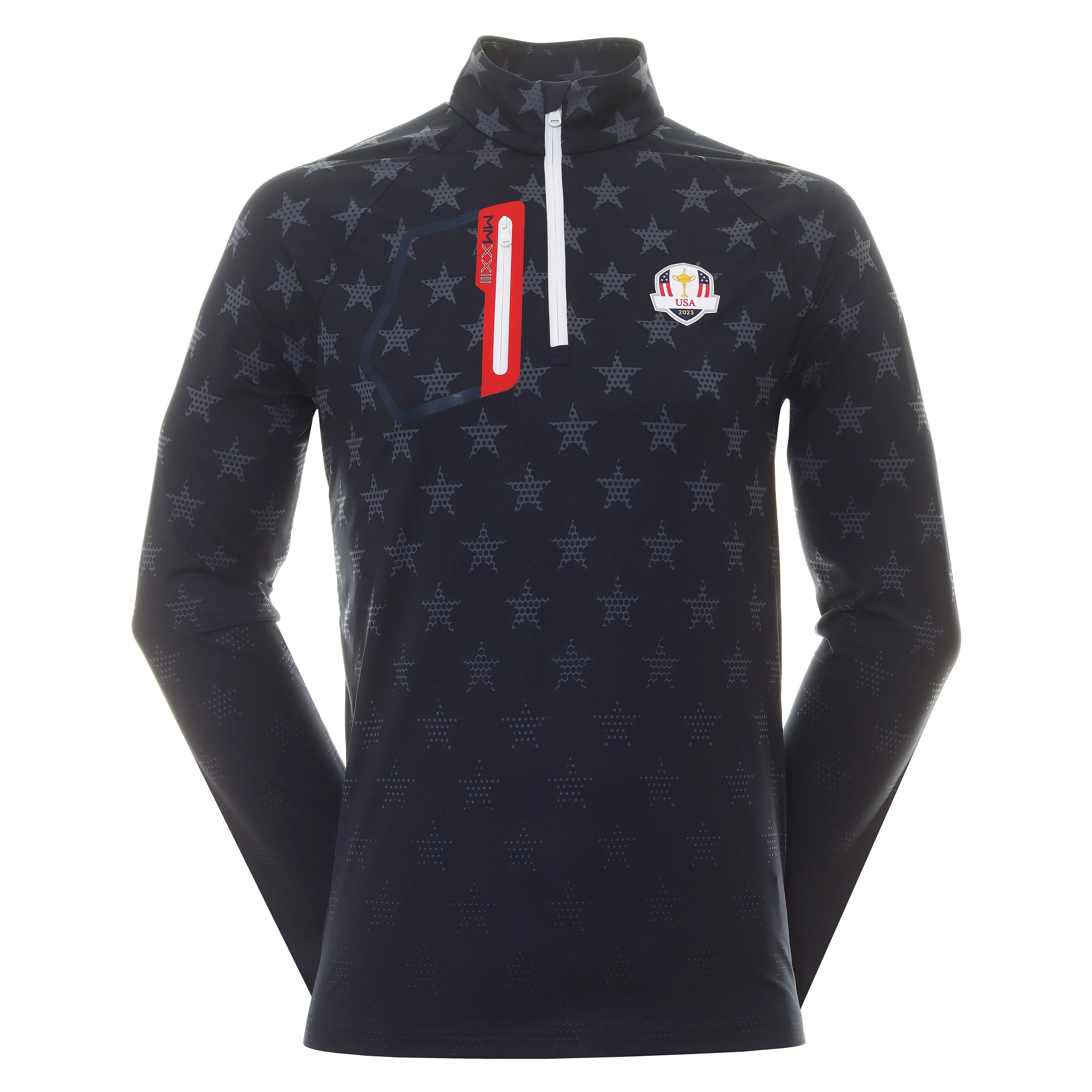 RLX Ralph Lauren Ryder Cup USA Stretch Jersey Half Zip