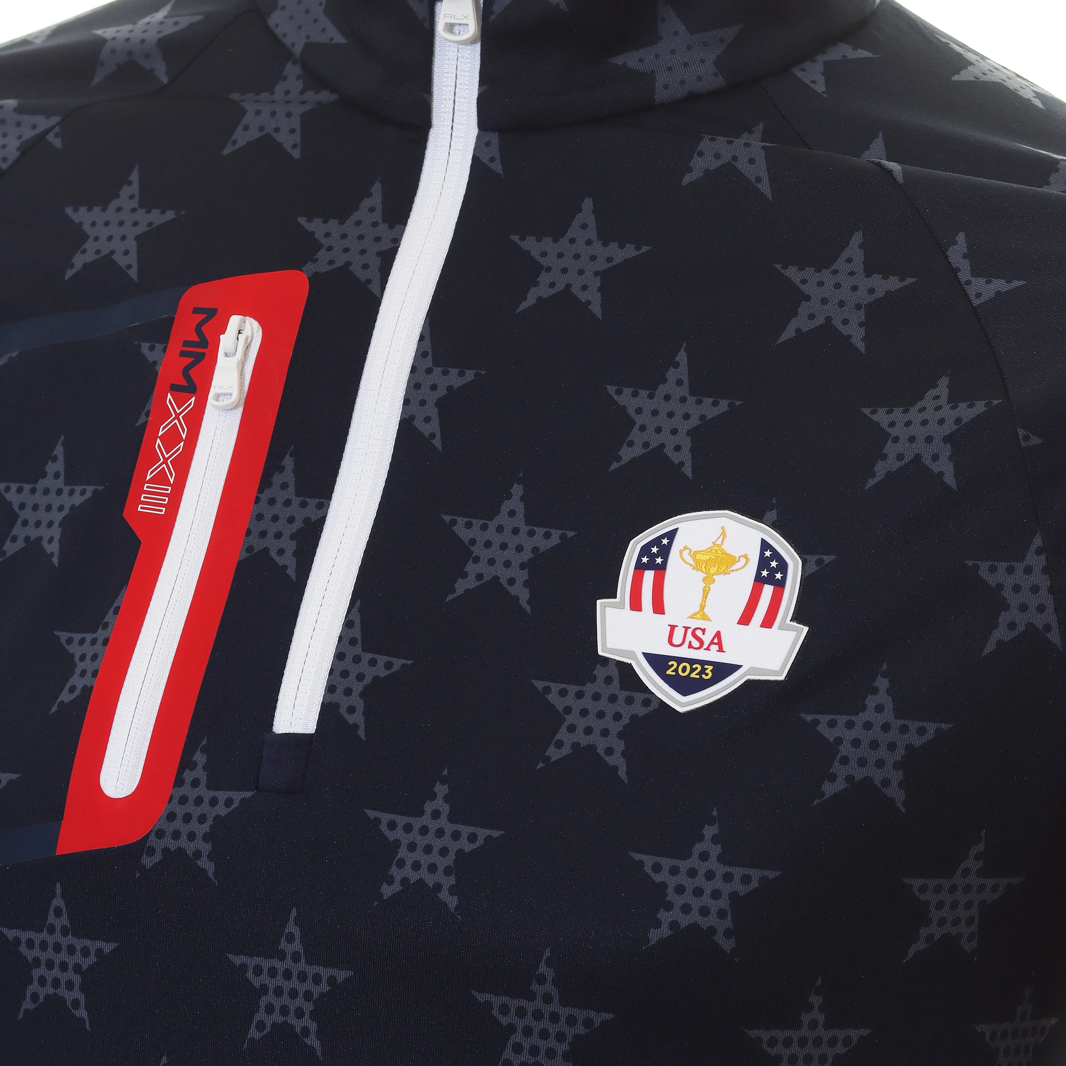 RLX Ralph Lauren Ryder Cup USA Stretch Jersey Half Zip