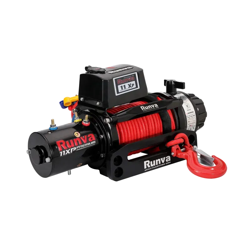 Runva 11XP Premium Red Edition 12V Winch with Synthetic Rope