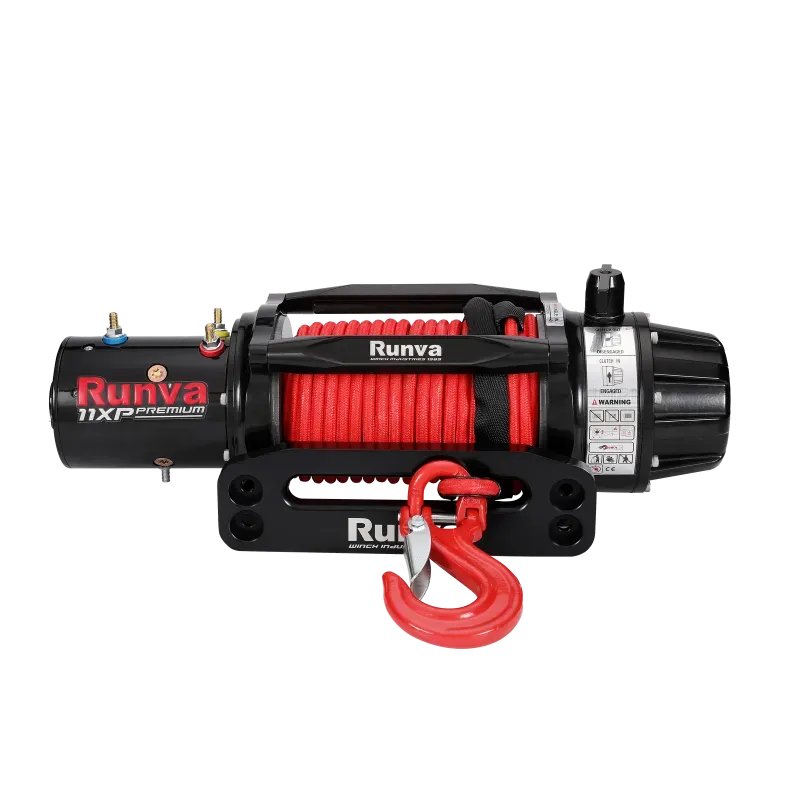 Runva 11XP Premium Red Edition 12V Winch with Synthetic Rope