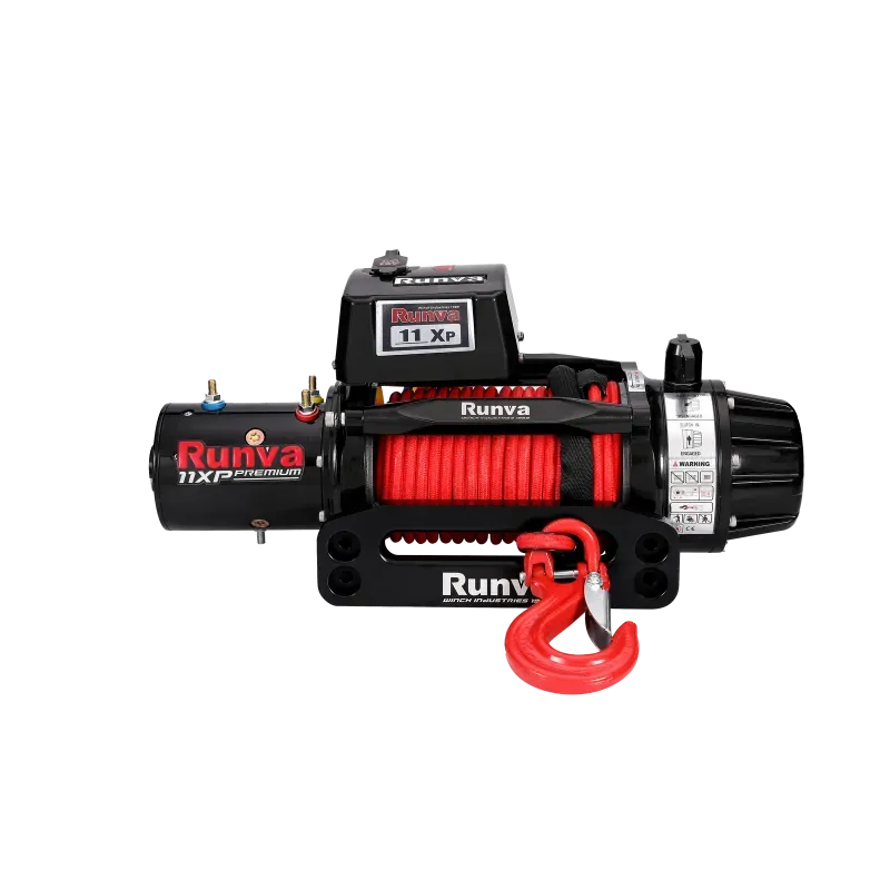 Runva 11XP Premium Red Edition 12V Winch with Synthetic Rope