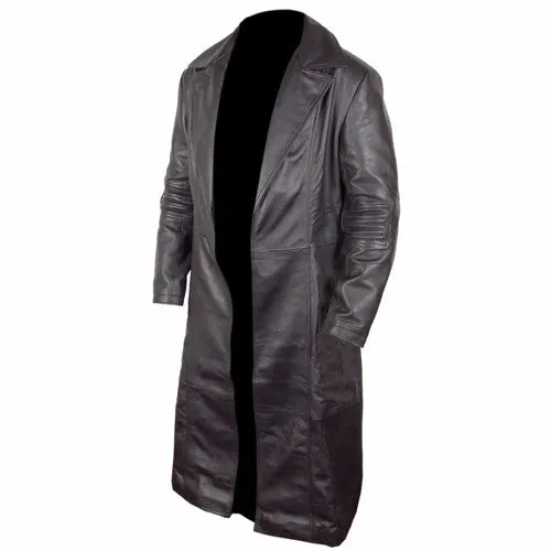 RW Authentic SheepSkin Blade Trinity Black Leather Long Coat