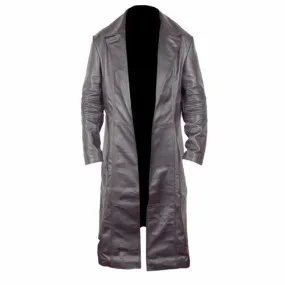 RW Authentic SheepSkin Blade Trinity Black Leather Long Coat