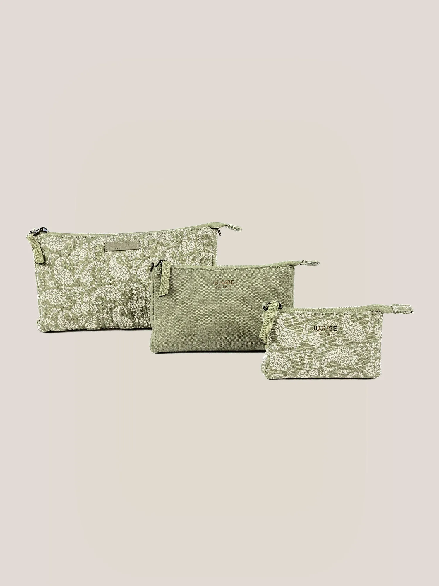 Sazan   JuJuBe 3-piece Pouch Clutch Purse Set - Paisley Floral