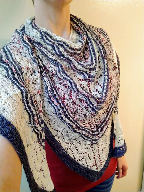 Secret Admirer Shawl Knitting Pattern DIGITAL DOWNLOAD