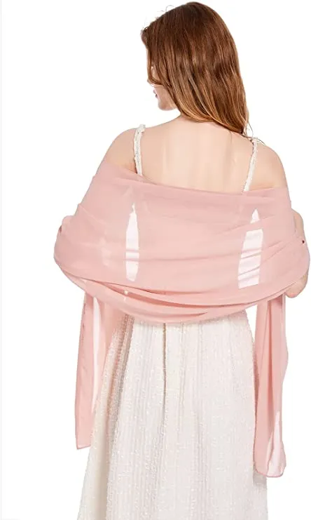 Shawls and Wraps Soft Chiffon Scarve Scarf For Evening Party Dresses Wedding Sto