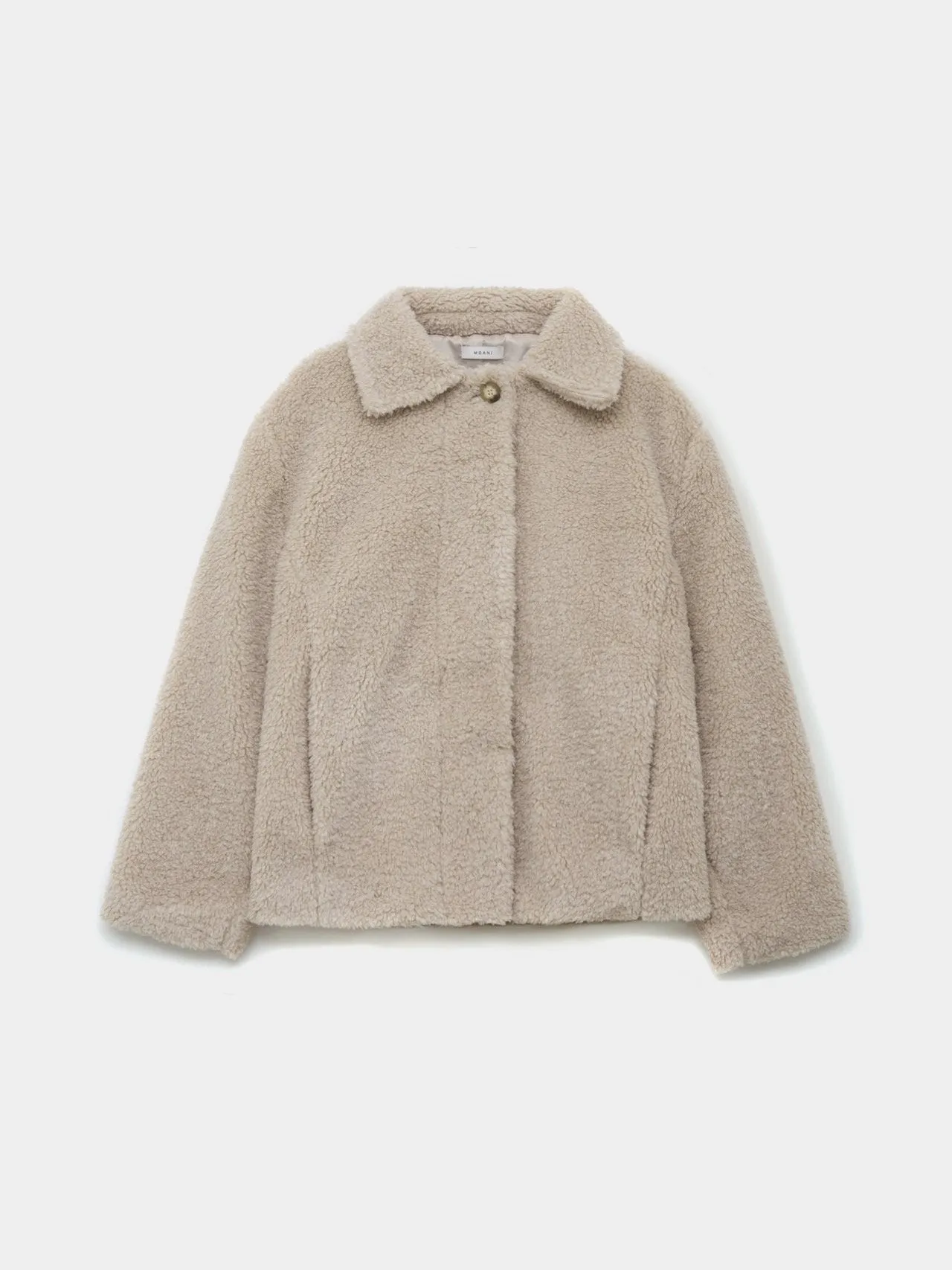 SHEARLING COLLAR BOUCLE JACKET