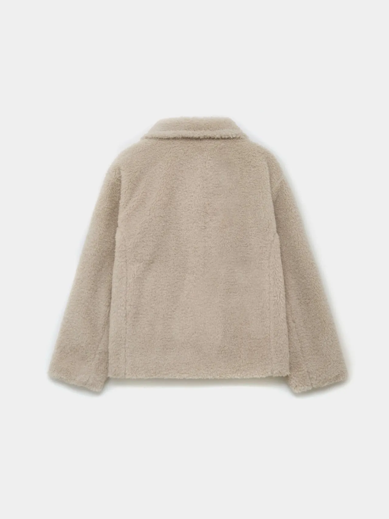 SHEARLING COLLAR BOUCLE JACKET