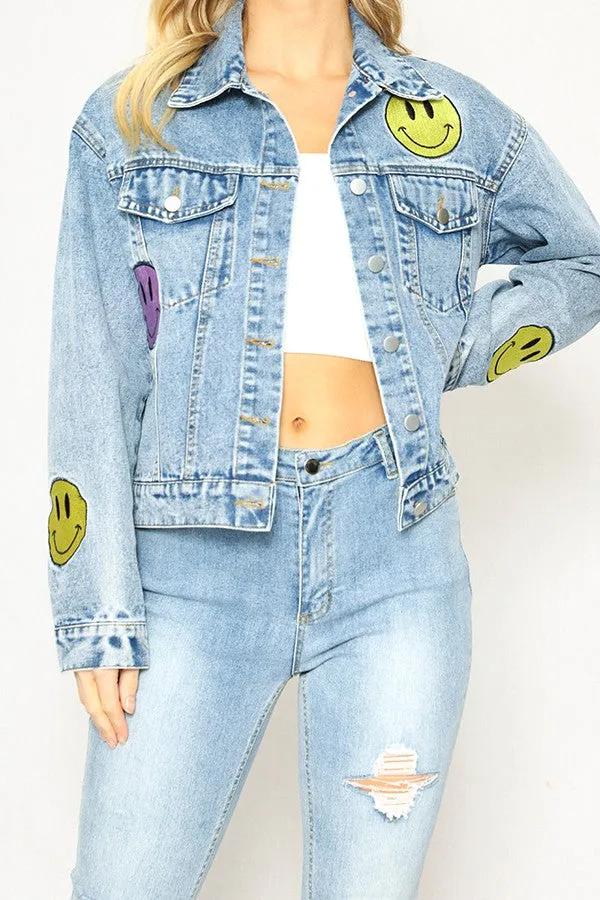 Smiley Denim Jacket