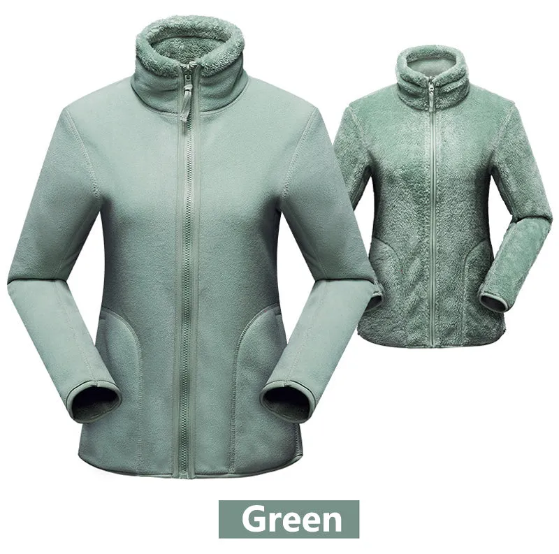 Snuggly Fleece Reversible Women's Winter Jacket