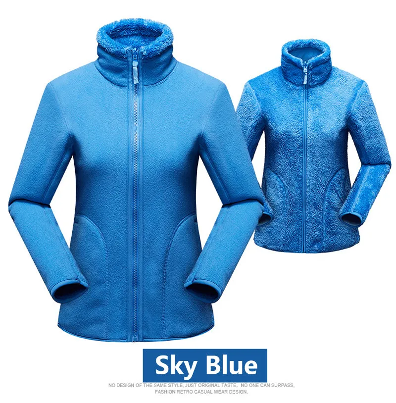 Snuggly Fleece Reversible Women's Winter Jacket