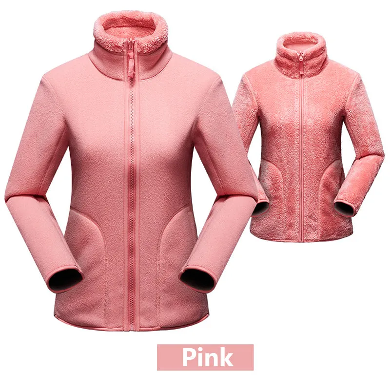 Snuggly Fleece Reversible Women's Winter Jacket