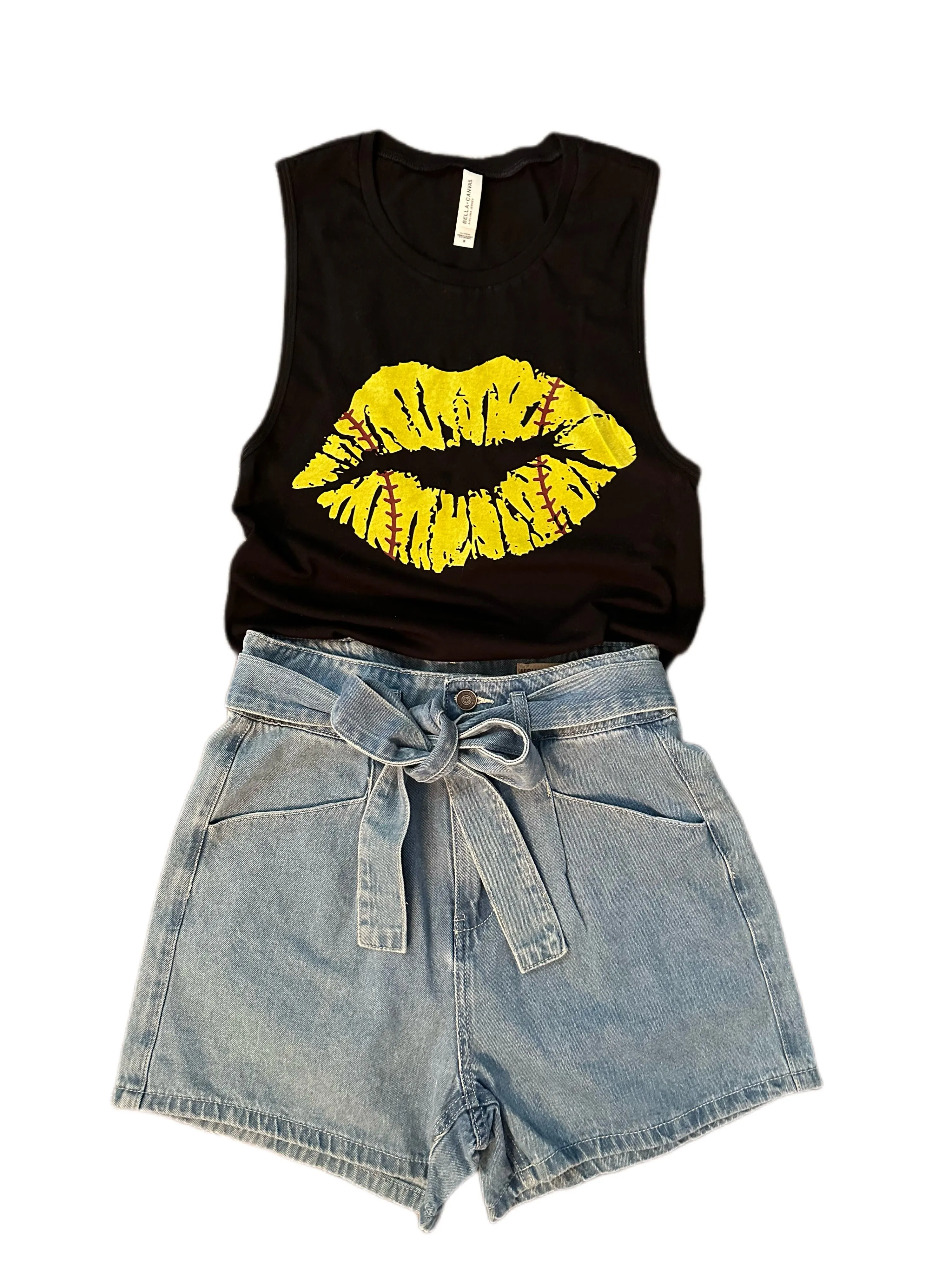 Softball Kisses Tank Top