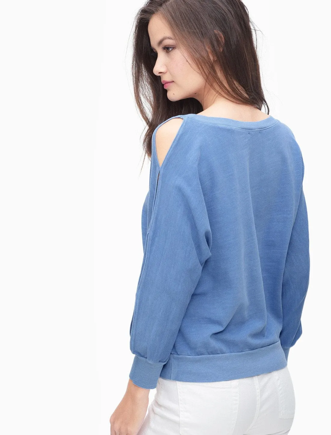 Splendid - Double Cut Out Pullover Vintage Heritage Blue