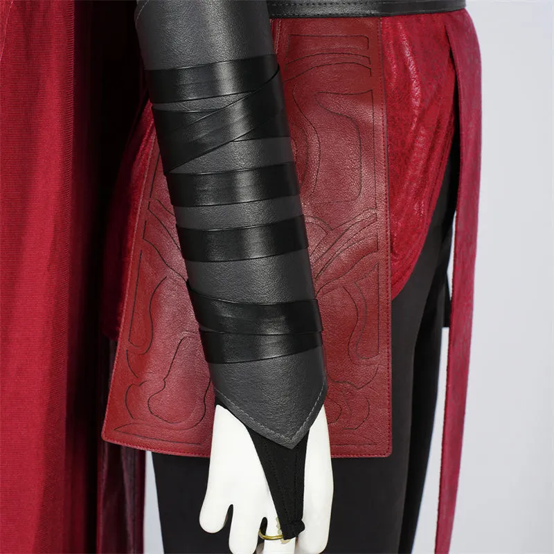 Star Wars Cosplay Nightsister Merrin Costume Witch Merrin Red Robe Halloween Party Suit