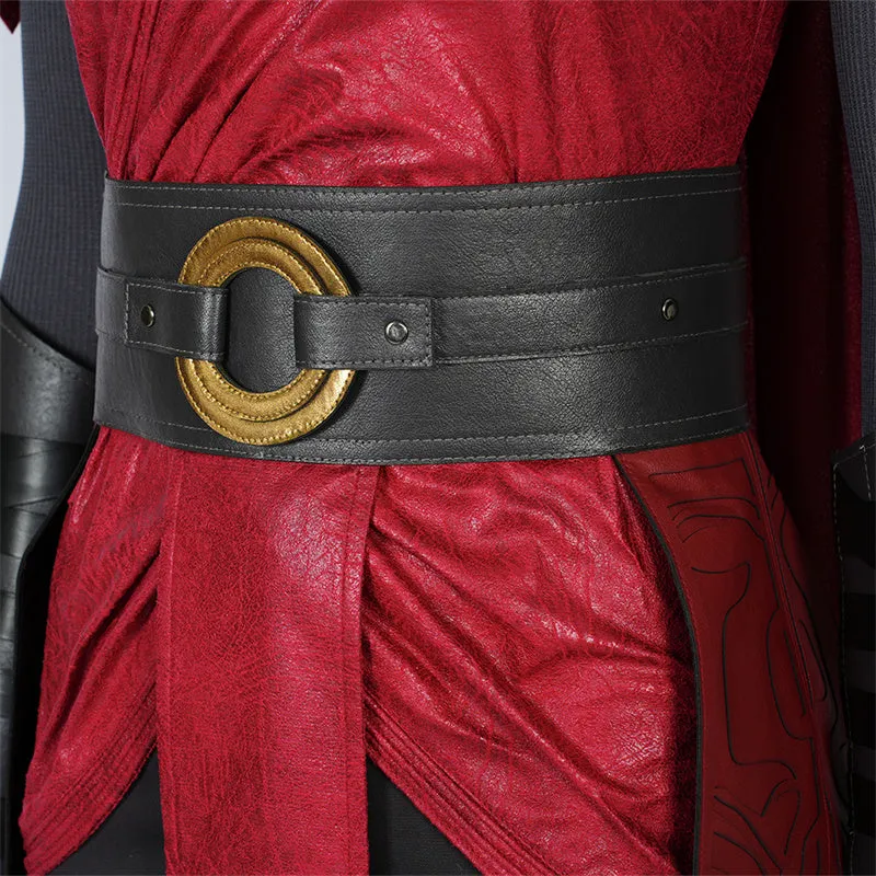 Star Wars Cosplay Nightsister Merrin Costume Witch Merrin Red Robe Halloween Party Suit