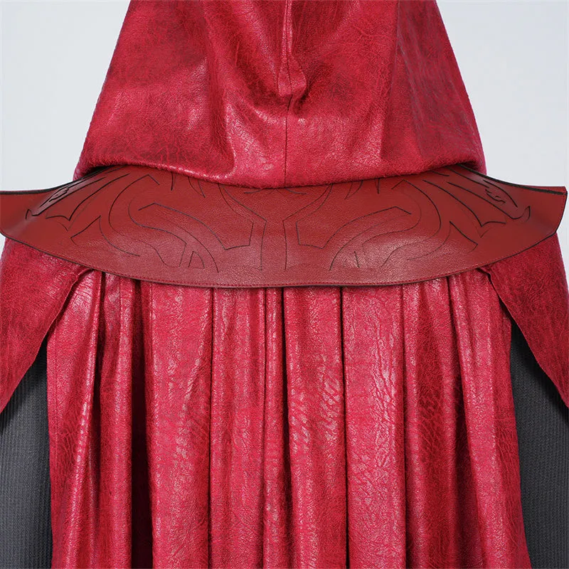 Star Wars Cosplay Nightsister Merrin Costume Witch Merrin Red Robe Halloween Party Suit