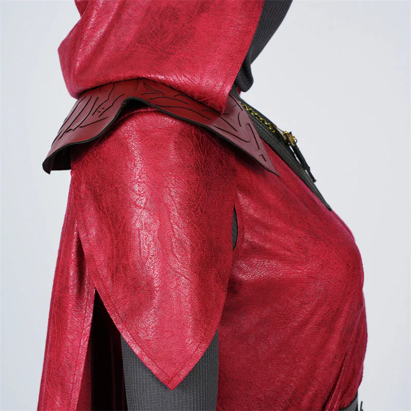 Star Wars Cosplay Nightsister Merrin Costume Witch Merrin Red Robe Halloween Party Suit