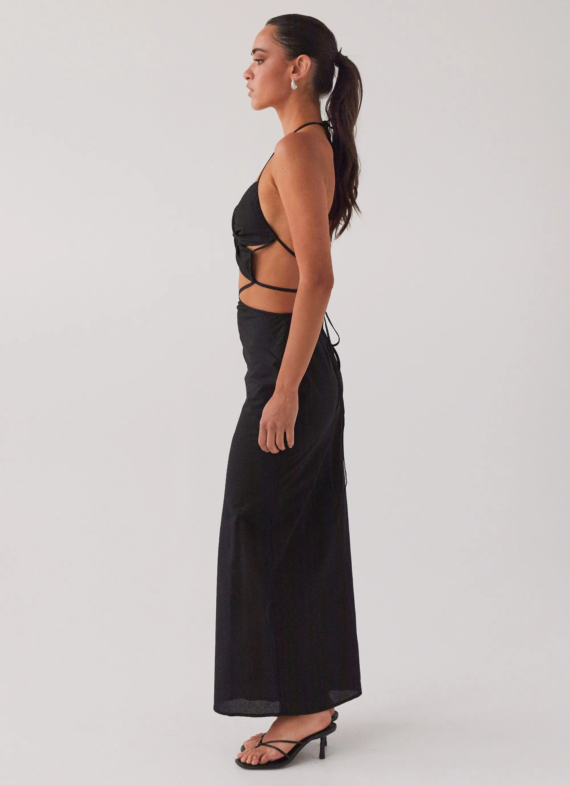 Summers In Saint Tropez Maxi Dress - Black