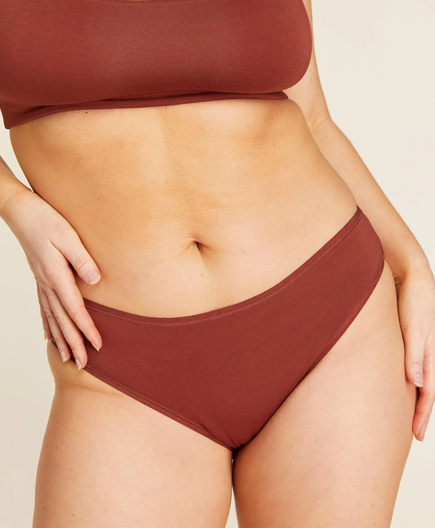 The Bikini Panty - Rayon - Deep Terracotta