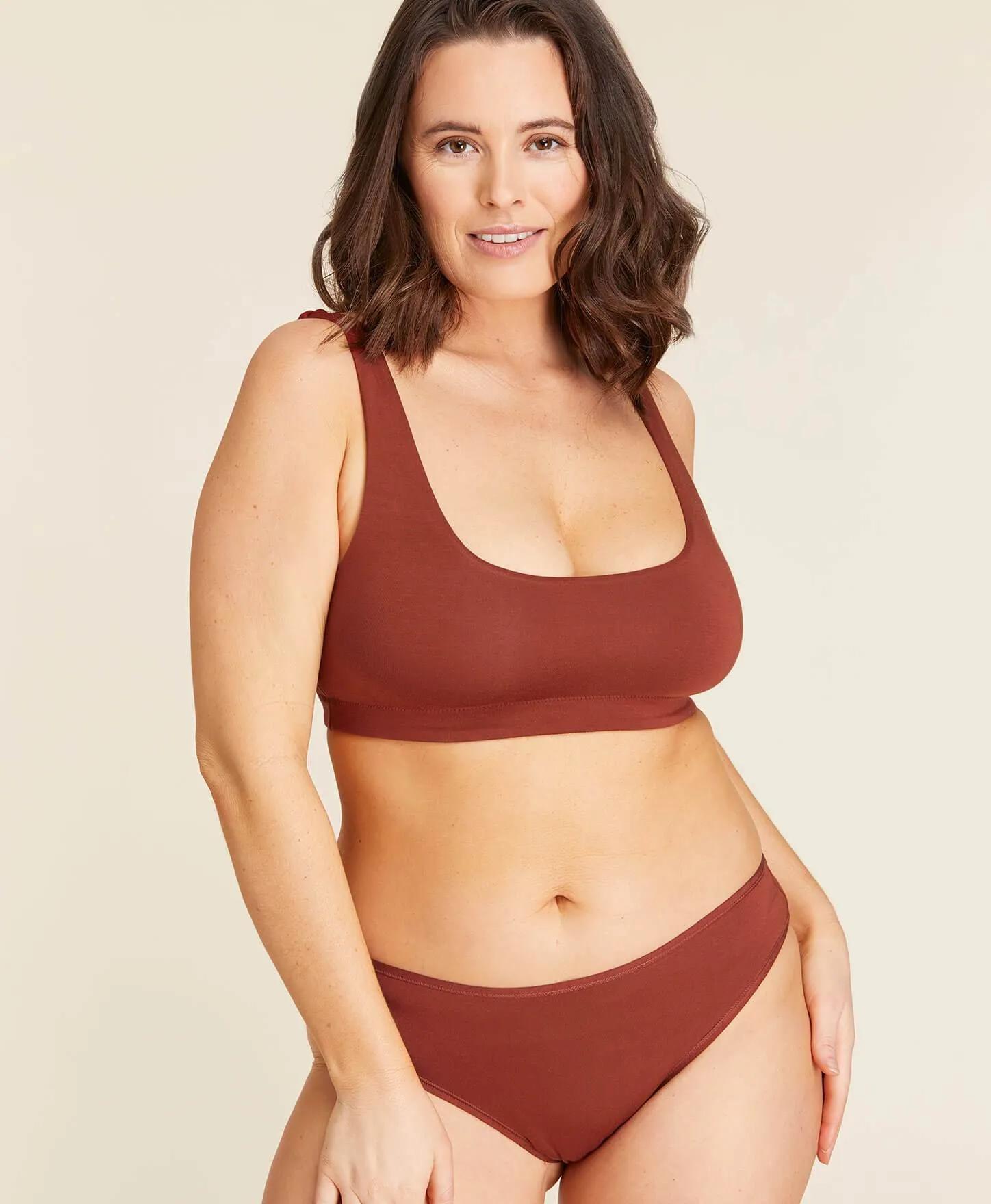 The Bikini Panty - Rayon - Deep Terracotta