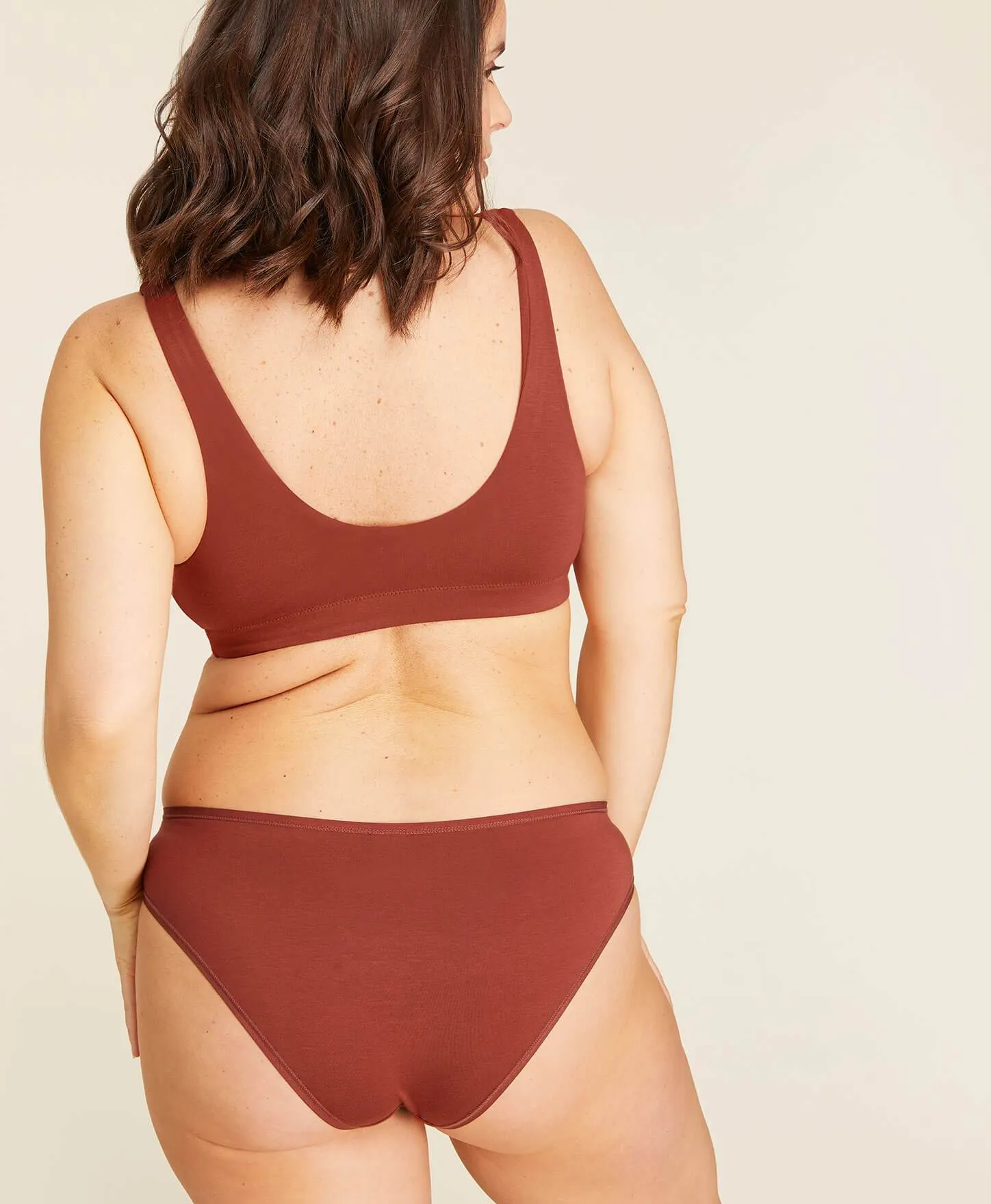 The Bikini Panty - Rayon - Deep Terracotta