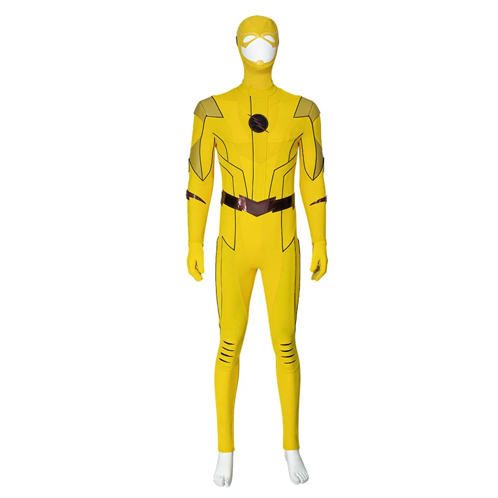 The Flash Reverse-Flash Jumpsuit Outfits Halloween Carnival Suit Cosplay Costume