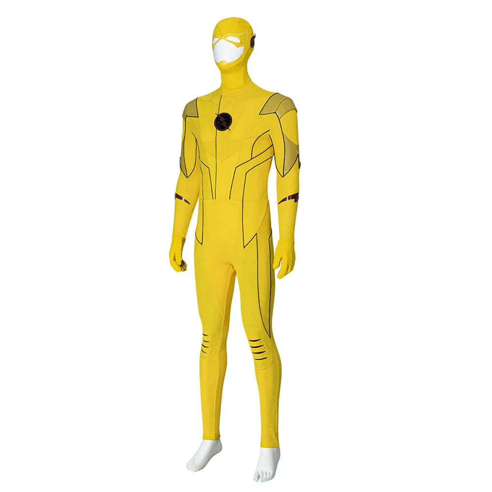 The Flash Reverse-Flash Jumpsuit Outfits Halloween Carnival Suit Cosplay Costume