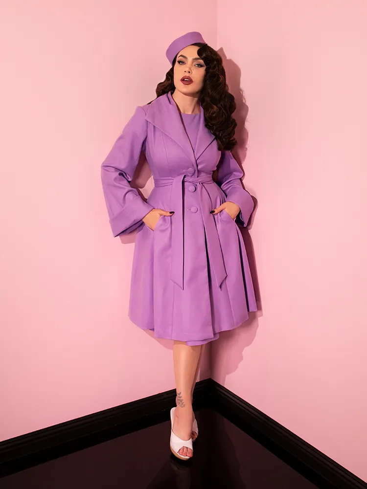 The Lili Coat in Lilac - Vixen by Micheline Pitt