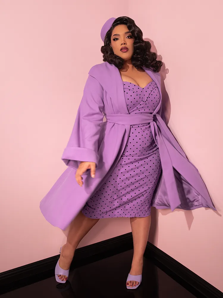 The Lili Coat in Lilac - Vixen by Micheline Pitt