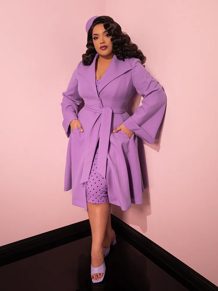 The Lili Coat in Lilac - Vixen by Micheline Pitt