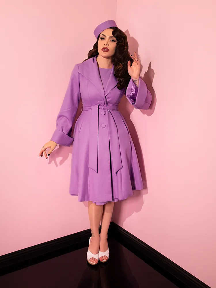 The Lili Coat in Lilac - Vixen by Micheline Pitt