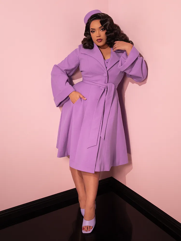 The Lili Coat in Lilac - Vixen by Micheline Pitt