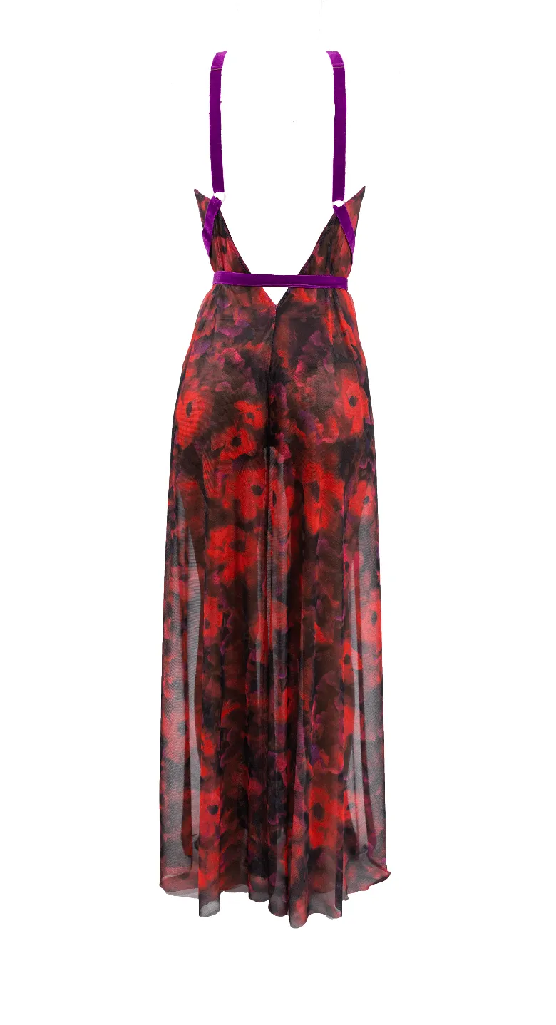 The Poppy Printed Tulle Gown