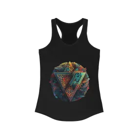 Triangles Tank Top, Sacred Geometry Tank, Graphic Tank Top, Racerback Tank Top, Womens Tank Top, Summer Crossfit Tank