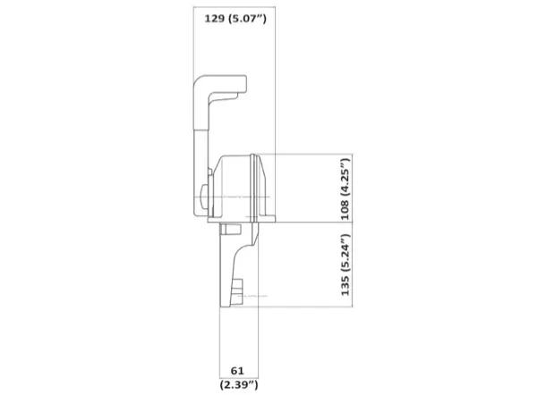 Ultraflex Single Lever Top Mount Engine Control - Chrome or Black